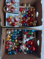 Grote verzameling kerstballen gekleurd vintage oud met piek, Diversen, Kerst, Ophalen of Verzenden, Zo goed als nieuw