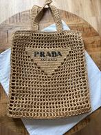Prada Crochet Tote Bag – Handgemaakt raffia – in topstaat, Ophalen of Verzenden, Zo goed als nieuw, Zwart, Handtas