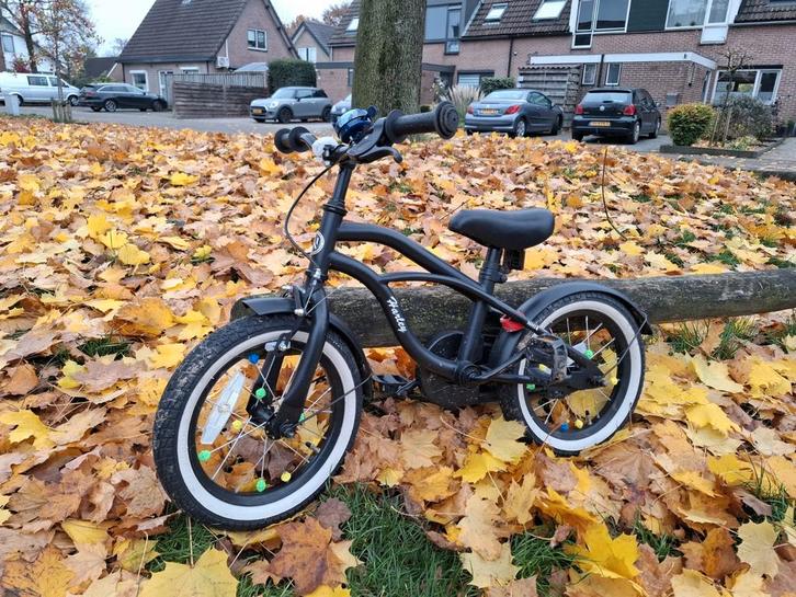 Zwarte kinderfiets 14 inch - nette staat, Fietsen en Brommers, Fietsen | Jongens, Ophalen