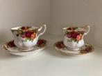 Dames en heren kop/schotel Old Country Roses - Royal Albert, Huis en Inrichting, Keuken | Servies, Ophalen of Verzenden, Zo goed als nieuw