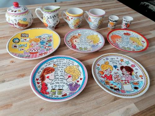Blond Amsterdam even bijkletsen, Huis en Inrichting, Keuken | Servies, Gebruikt, Bord(en), Blond Amsterdam, Aardewerk, Ophalen