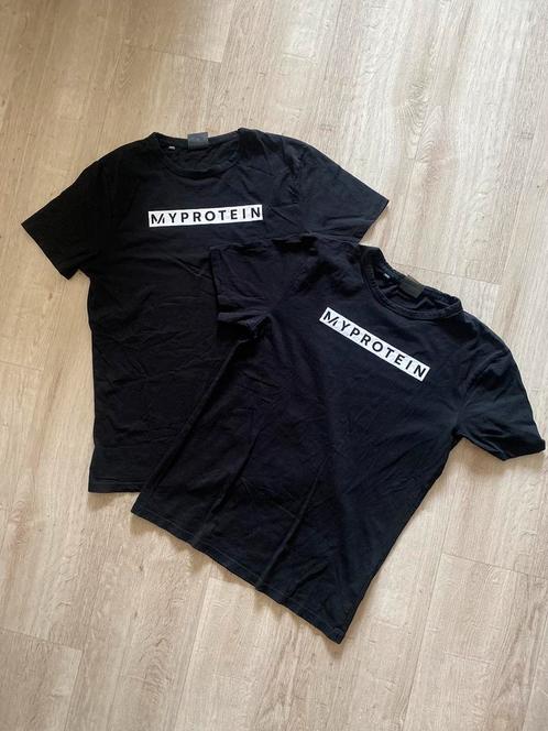 2x MyProtein sportshirts | Maat M | Per stuk of samen, Kleding | Heren, T-shirts, Zo goed als nieuw, Wit, Ophalen of Verzenden