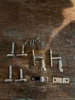 Chroom Scharnieren - voor deurvenster, Ophalen of Verzenden, Nieuw, Chroom, Scharnier