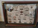 Mooie maritieme inlijsting 60x45 cm, Huis en Inrichting, Ophalen of Verzenden, Zo goed als nieuw, Hout, Minder dan 50 cm