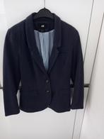 H&M blauwe dames blazer/colbert gevoerd maat 38., Ophalen of Verzenden, Gedragen, Maat 38/40 (M), Blauw