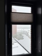 Plisse duette lichtbruin Diverse maten, Huis en Inrichting, Stoffering | Gordijnen en Lamellen, Ophalen, Gebruikt, 100 tot 150 cm