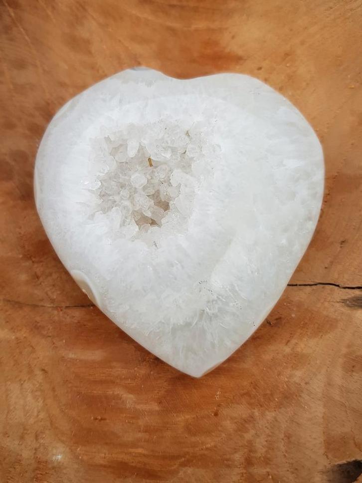 Mooi druzy agaat hart, Sieraden, Tassen en Uiterlijk, Edelstenen, Ophalen of Verzenden