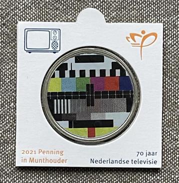 70 jaar Nederlandse Televisie 2021 | Penning in munthouder beschikbaar voor biedingen