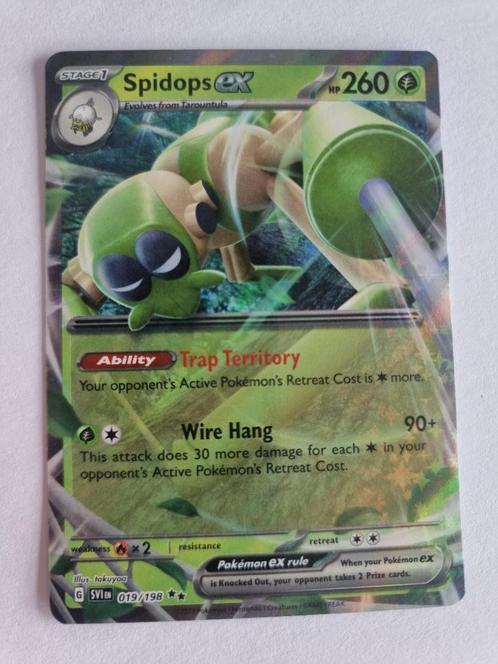 Scarlet & Violet - Spidops 019/198, Hobby en Vrije tijd, Verzamelkaartspellen | Pokémon, Nieuw, Losse kaart, Ophalen of Verzenden