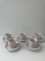 Postmoderne Annaburg kop en schotel set – terrazzo (5 st), Antiek en Kunst, Antiek | Servies los, Ophalen of Verzenden