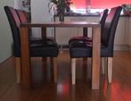Eettafel met stoelen., Ophalen, Overige materialen, Gebruikt, 50 tot 100 cm