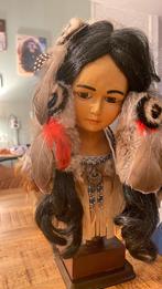 Indiaanvrouw met echt haar, Ophalen, Zo goed als nieuw, Pop