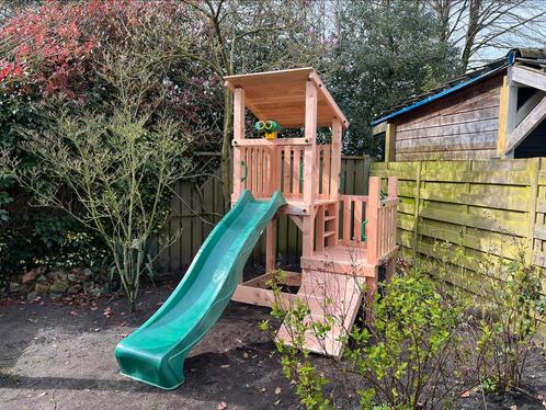 Douglas speeltoestel speelhuisje, Kinderen en Baby's, Speelgoed | Buiten | Speeltoestellen, Nieuw, Glijbaan, Klimwand, Loopbrug