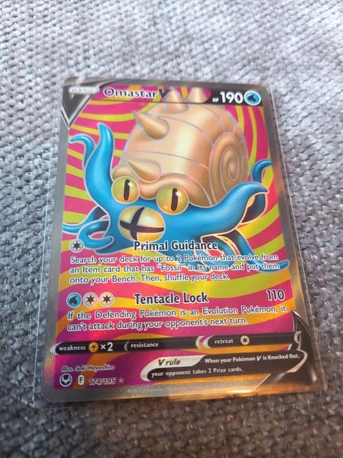Pokemon: Omastar [V] - 174/195, Hobby en Vrije tijd, Verzamelkaartspellen | Pokémon, Nieuw, Losse kaart, Ophalen of Verzenden