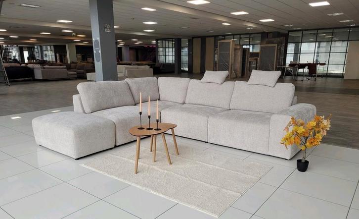 🌍 OUTLET bouclé creme hoekbank 320x265 | GRATIS LEVEREN, Huis en Inrichting, Banken | Bankstellen, Nieuw, Hoekbank, Vierpersoons of meer