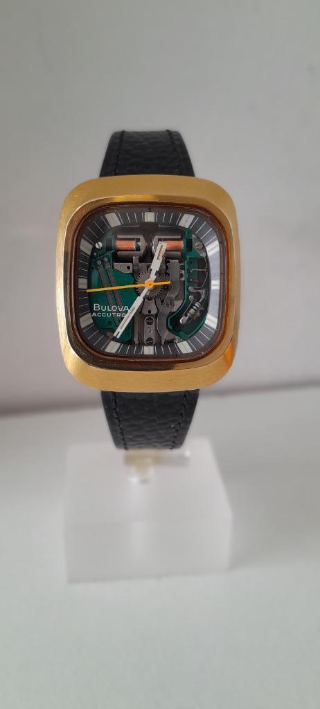 Bulova Accutron Spaceview (Defect), Sieraden, Tassen en Uiterlijk, Horloges | Heren, Gebruikt, Polshorloge, Overige merken, Overige materialen