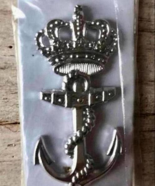 Marine Baretembleem MBK, Verzamelen, Militaria | Algemeen, Marine, Embleem of Badge, Nederland, Verzenden