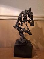 bronzen brons paarden paard hoofd buste beeld abstract, Ophalen of Verzenden