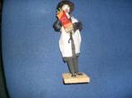 JUDAICA FIGUUR, JOODSE RABBI MET THORA, JAREN '50, Ophalen of Verzenden, Zo goed als nieuw, Jodendom