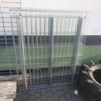 4x metalen gaas schappen voor stelling palletstelling, Ophalen, Gebruikt