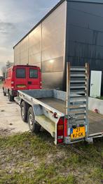Veldhuizen tandem ahw 6000 kg luchtremmen vaste prijs 4500€, Auto's, Bestelauto's, Zwart, 4 cilinders, Iveco, Origineel Nederlands