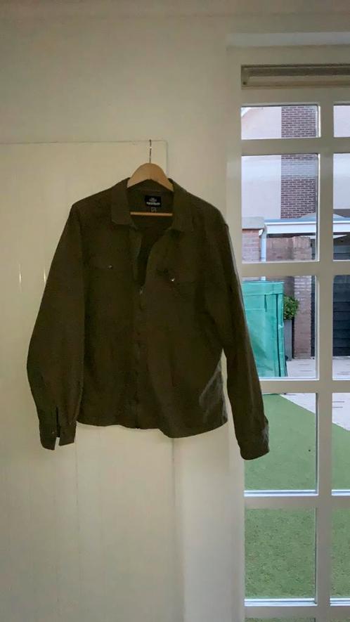 Legergroene blouse/jas van Threadbare, maat 2XL, Kleding | Heren, Grote Maten, Zo goed als nieuw, Overhemd, Groen, Ophalen of Verzenden