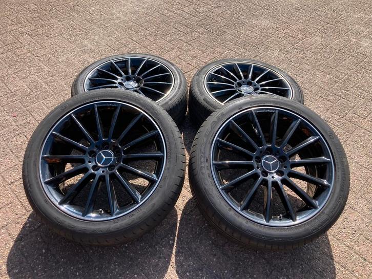 19 inch originele Mercedes GLA W156 AMG velgen banden 5x112, Auto-onderdelen, Banden en Velgen, Banden en Velgen, Zomerbanden
