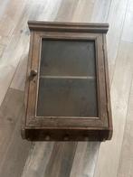 Leuk houten hang kastje, Huis en Inrichting, Kasten | Wandmeubels, Ophalen, Met hangruimte, Zo goed als nieuw, Minder dan 150 cm