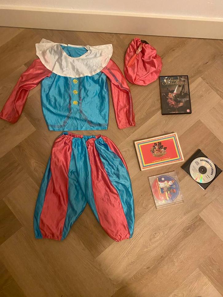Compleet Sinterklaas Pakket - Pietenpak, DVD, Puzzel, CD's, Kinderen en Baby's, Carnavalskleding en Verkleedspullen, Gebruikt