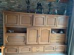 Houten wandmeubel met veel opbergruimte, Ophalen