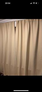 Crème Verduisterende Gordijnen 140x220 - 6 stuks, Ophalen, 100 tot 150 cm, 200 cm of meer, Zo goed als nieuw