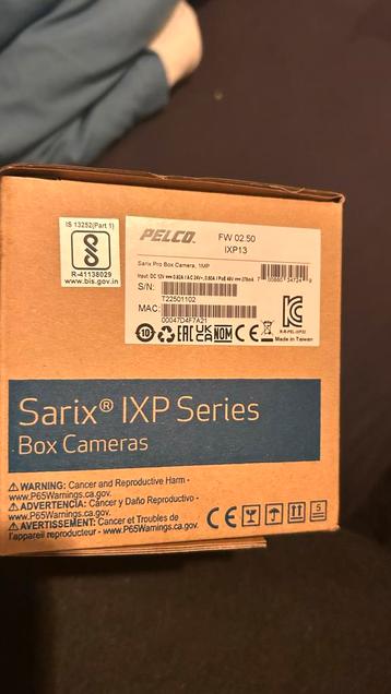 Pelco Sarix IXP13 Buitencamera - Nieuw in doos 2x beschikbaar voor biedingen