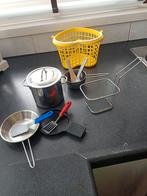 Pannenset rvs met mandje, Kinderen en Baby's, Ophalen, Zo goed als nieuw