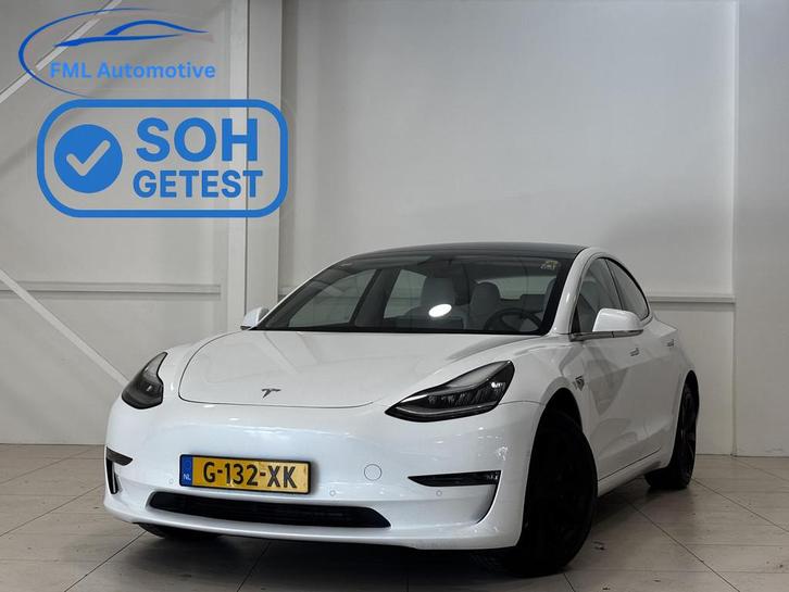 Tesla Model 3 Long Range AWD 75 kWh 87% SOH | Wit leder inte, Auto's, Tesla, Bedrijf, Te koop, Model 3, 4x4, ABS, Adaptive Cruise Control