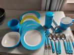 Mepal  ontbijtset 20 delig blauw, Caravans en Kamperen, Ophalen of Verzenden, Zo goed als nieuw