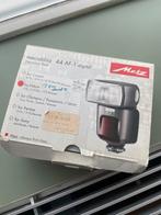 Metz Mecablitz 44 AF-1 Digital Flitser voor Nikon, Ophalen of Verzenden, Gebruikt, Metz, Kantelbaar