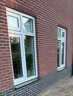 Gratis 2 hardhouten kozijnen met HR++ glas, Doe-het-zelf en Verbouw, Kozijnen en Schuifpuien, Ophalen, Zo goed als nieuw, Hout