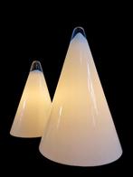 Schitterende set Ilu di Vetro opaline glazen design lampen., Huis en Inrichting, Ophalen of Verzenden, Gebruikt, Glas, Minder dan 50 cm