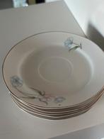 5x Vintage Gebaksbordjes China Bloemmotief, Ophalen of Verzenden