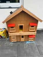Poppenhuis, Kinderen en Baby's, Speelgoed | Buiten | Speelhuisjes, Ophalen, Zo goed als nieuw, Hout