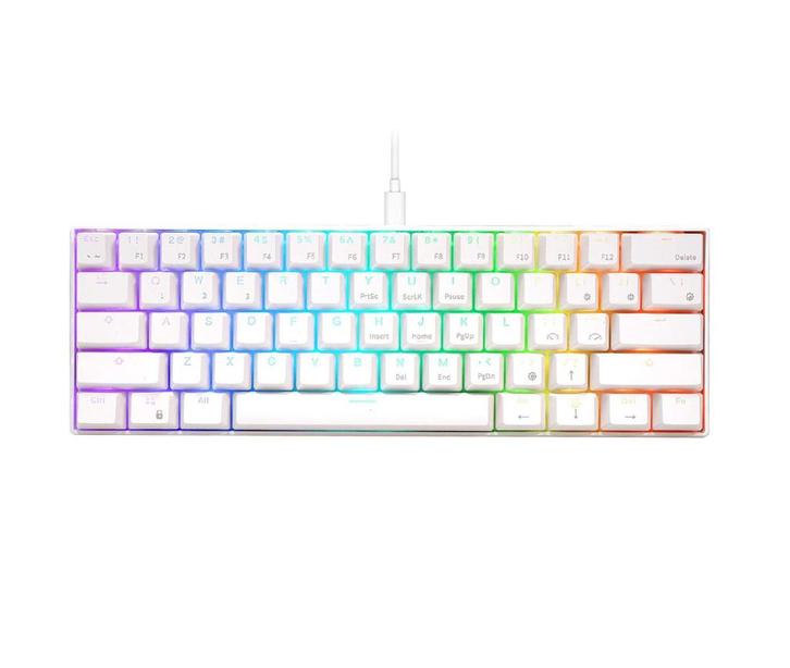 Royal Kludge RK61 - Gaming Keyboard Wit - Mechanisch - Wit, Computers en Software, Toetsenborden, Nieuw, Qwerty, Draadloos, Ergonomisch