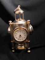 Messing scheeps Klokje met Wekker, Kompas & Barometer, Ophalen of Verzenden