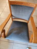 Stoelen - Fauteuils, Huis en Inrichting, Fauteuils, Ophalen, Hout, Gebruikt, 75 tot 100 cm