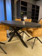 MAGAZIJN LEEGVERKOOP OVALE TAFEL MANGO MATRIX ! 259 VOORRAAD, Huis en Inrichting, Stoelen, Ophalen, Zwart, Nieuw, Modern