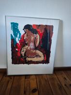 Ad v Hassel zeefdruk vrouwelijk naakt, Antiek en Kunst, Kunst | Litho's en Zeefdrukken, Ophalen of Verzenden