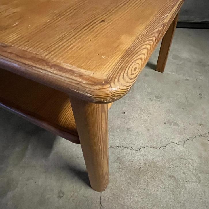 TOTALE LEEGVERKOOP Ikea salontafel massief grenen jaren 70, Huis en Inrichting, Tafels | Salontafels, Gebruikt, Minder dan 50 cm