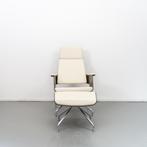 1 Thonet S845 Lounge Chair Eik Leer + Hocker, Huis en Inrichting, Fauteuils, Ophalen of Verzenden, Zo goed als nieuw, Hout