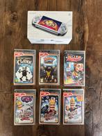 PSP Slim Mystic Silver inclusief 6 games, Spelcomputers en Games, Spelcomputers | Sony PSP, Ophalen of Verzenden, Zo goed als nieuw