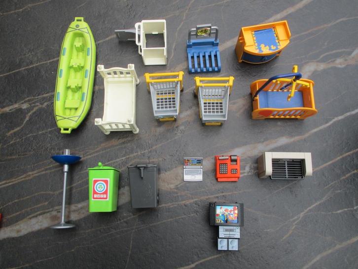 Playmobil onderdelen bed commode kliko fietsenrek boot, Kinderen en Baby's, Speelgoed | Playmobil, Zo goed als nieuw, Los playmobil