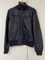 Blauw leren damesjas - maat XL - kleine beschadiging, Ophalen of Verzenden, Zo goed als nieuw, Maat 46/48 (XL) of groter, Blauw